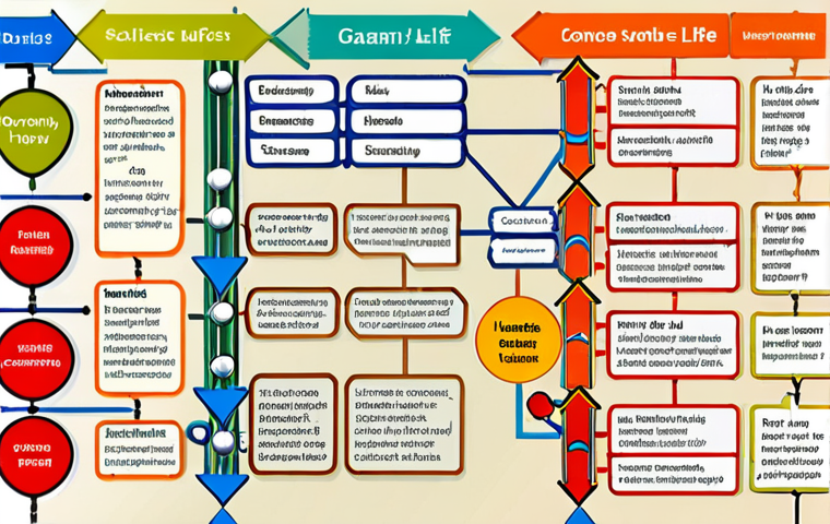 Organized Life Concept Map**

Prompt: A brightly colored concept map illustrating life areas (work, family, health, leisure) connected by lines and arrows. Include icons representing tasks and priorities. A calm, organized feel.

**